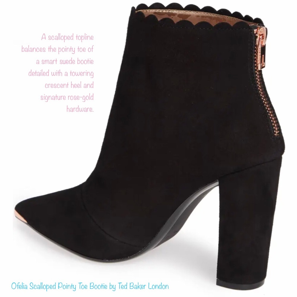 Ted Baker Ofelia Suede Boots 4” closet staple NWT